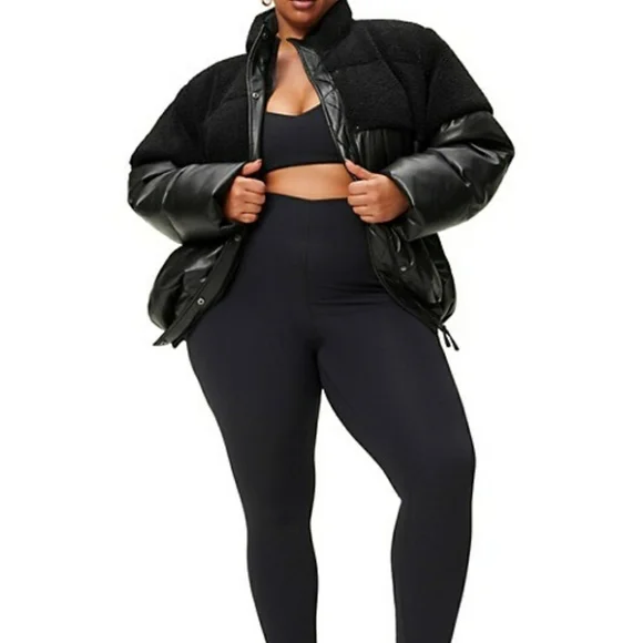 GOOD AMERICAN Women's Cocoon Puffer Coat Plus Size XXXL NWT - Picture 2 of 9